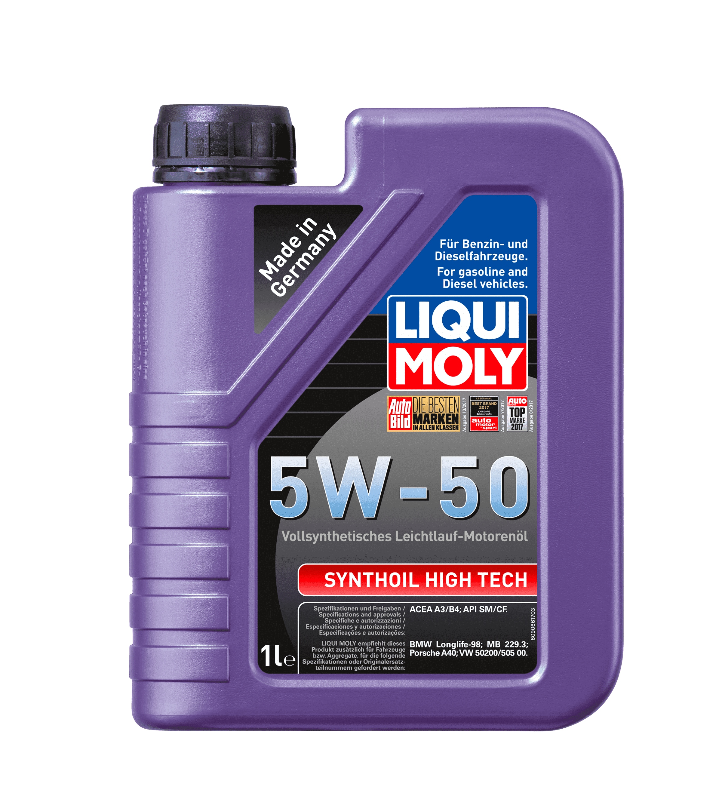 Моторное масло Liqui Moly Synthoil High Tech 5W-50, 1л